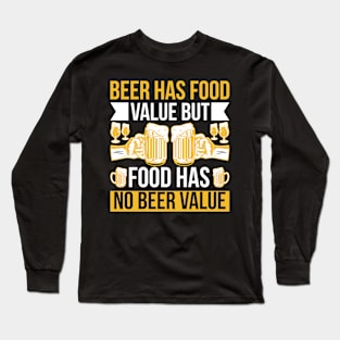 Beer Now There's A Temporary Solution T Shirt For Women Men Long Sleeve T-Shirt